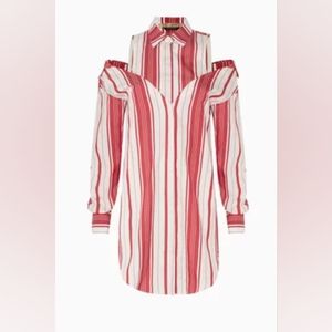 9. NWT HELLESSY ECRU & RED DUQUETTE SHIRT